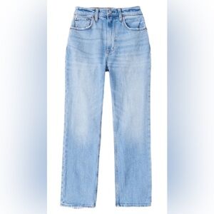 Abercrombie & Fitch Ultra High Rise Ankle Straight Leg Jeans - Curve Love 32/14R